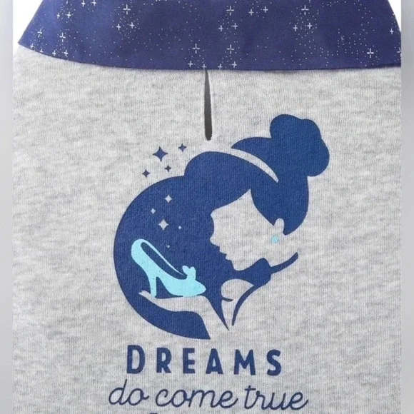 Disney Cinderella "Dreams Come True" Dog & Cat Sweatshirt Dress - Size Medium - Picture 11 of 11